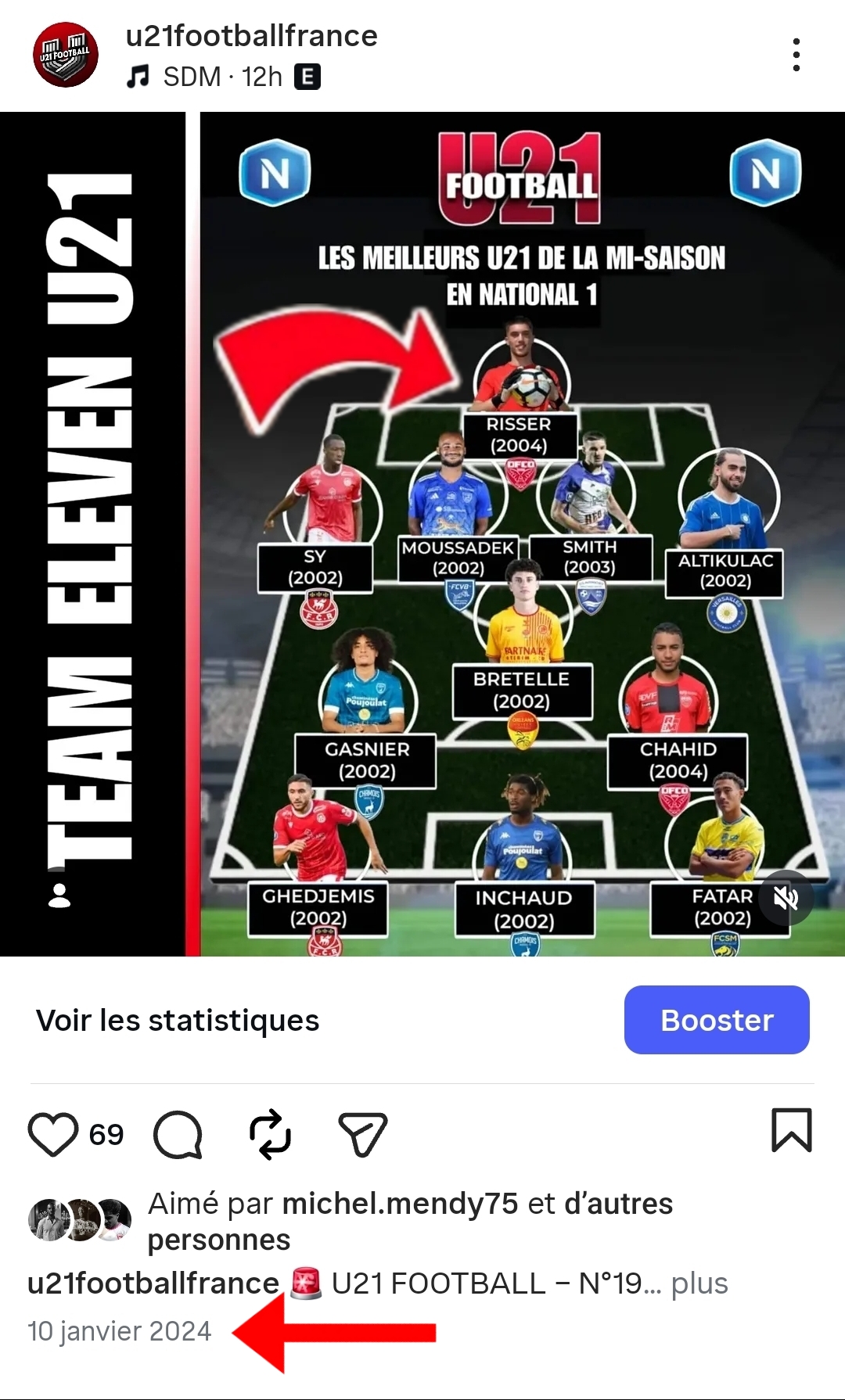 U21 Football player detection